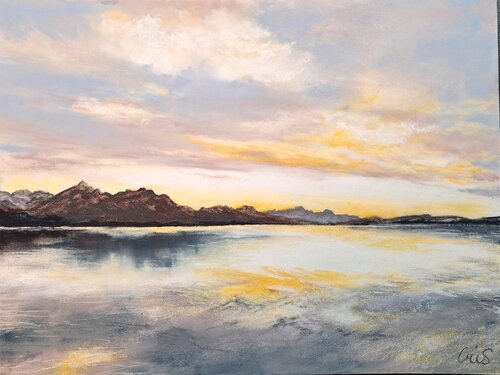 Chiemsee van Christine Schuldhaus, Werk op papier te koop op Singulart