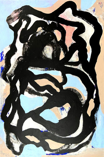 Where do you feel it in your body? van Yulia Ani, Schilderij te koop op Singulart