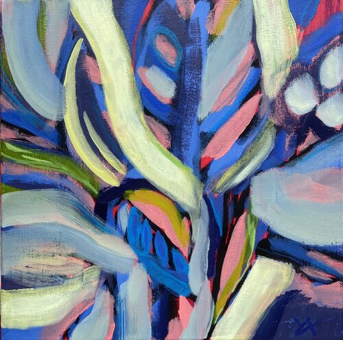 A Funny Girl's Garden I van Yulia Ani, Schilderij te koop op Singulart