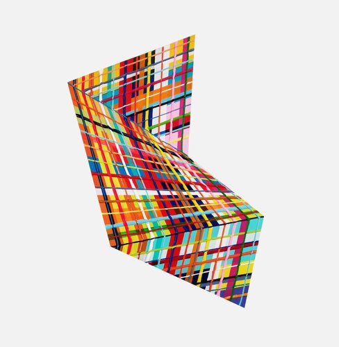 Polygonal Proto Rainbow #30 S2D van Jeremi Ca, Schilderij te koop op Singulart