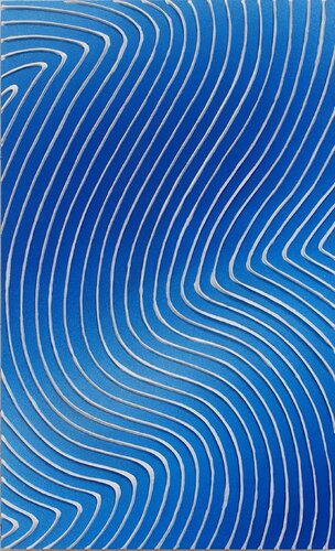 Ondes #4 The blue variation serie von Jeremi Ca, Malerei kaufen auf Singulart