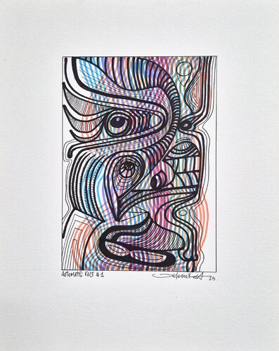 Automatic Face #1 von Jeremi Ca, Zeichnungen kaufen auf Singulart