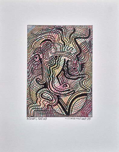 Automatic Face #3 von Jeremi Ca, Zeichnungen kaufen auf Singulart