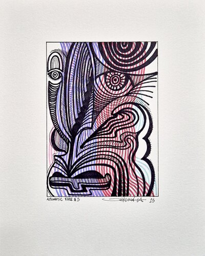Automatic Face #5 von Jeremi Ca, Zeichnungen kaufen auf Singulart