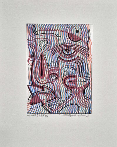 Automatic Face #6 von Jeremi Ca, Zeichnungen kaufen auf Singulart
