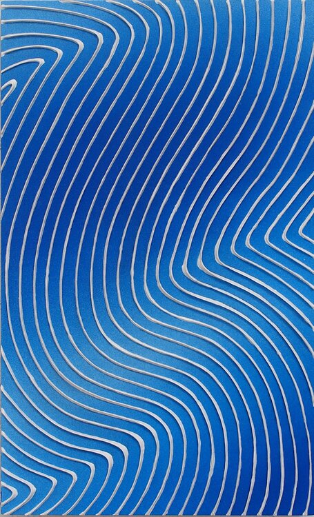 Ondes #4 The blue variation serie Jeremi Ca