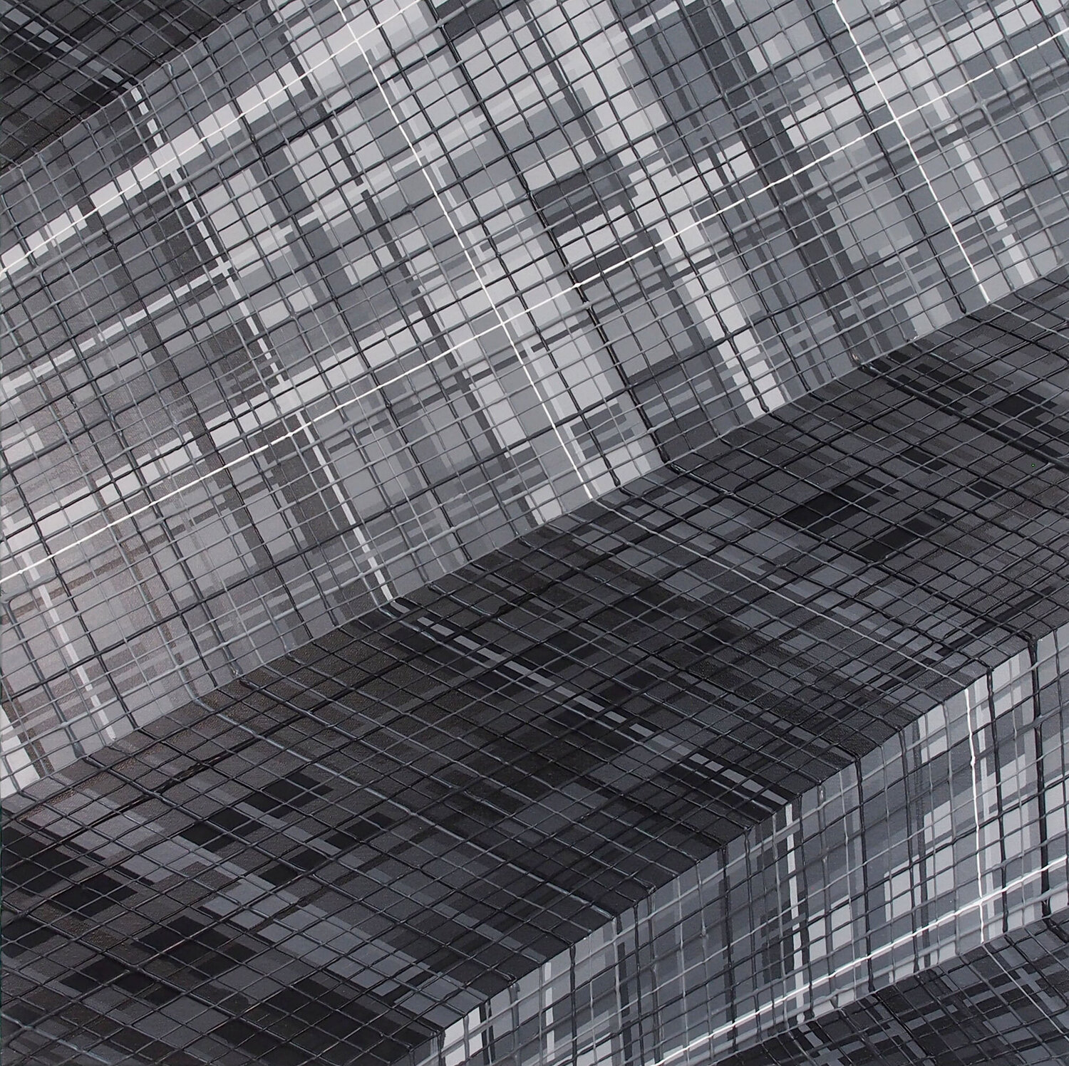 Construction angulaire en nuances de gris #2 Jeremi Ca