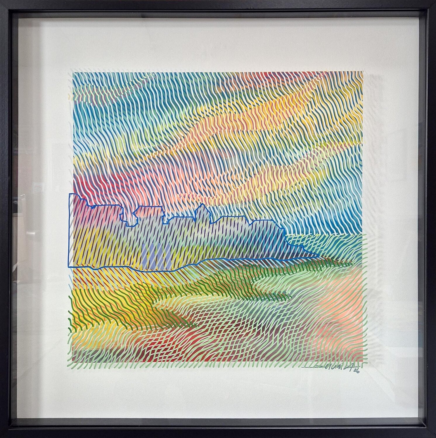 Cinetic Landscape #3 Jeremi Ca Original painting for sale