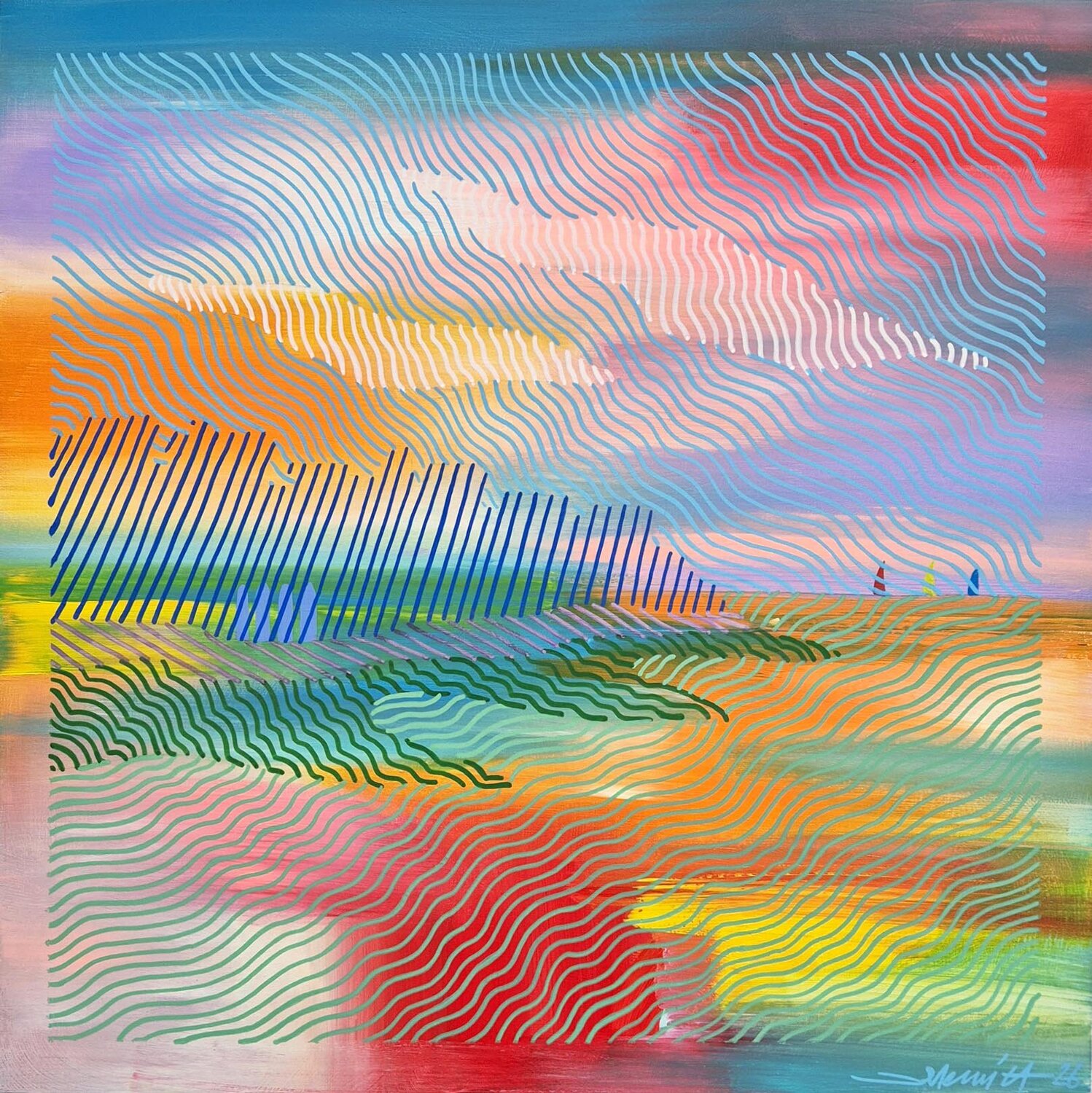 Paysage d'Armor #5 Jeremi Ca Origineel schilderij te koop