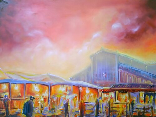 Porta Palazzo Market von Giulia Mercuri, Malerei kaufen auf Singulart