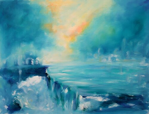 Clouds II The Elder Falls von Giulia Mercuri, Malerei kaufen auf Singulart