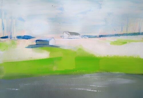 Minimal Landscape  II von Giulia Mercuri, Malerei kaufen auf Singulart