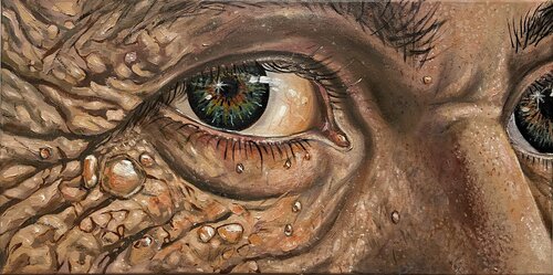 UNDER HIS EYE de ROBERT INESTROZA, Pintura a la venta en Singulart