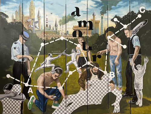 AMOR VINCIT de ROBERT INESTROZA, Pintura a la venta en Singulart