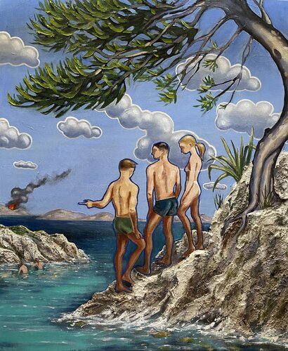 COTE CANICULE di ROBERT INESTROZA, Pittura in vendita su Singulart