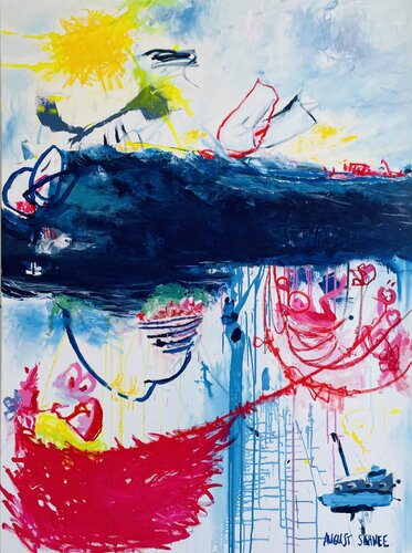 "melting the storm for your inner peace" de August Schnee, Pintura a la venta en Singulart