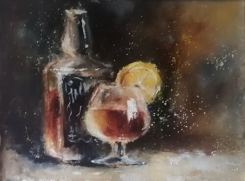 Whiskey von Galina Kolomenskaya, Malerei kaufen auf Singulart