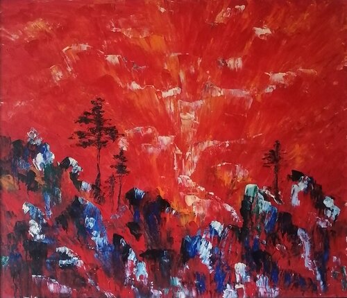 A trip to the Kent Mountain von Galina Kolomenskaya, Malerei kaufen auf Singulart