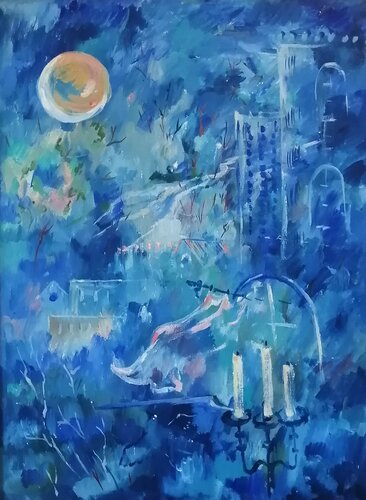 Night. di Galina Kolomenskaya, Pittura in vendita su Singulart