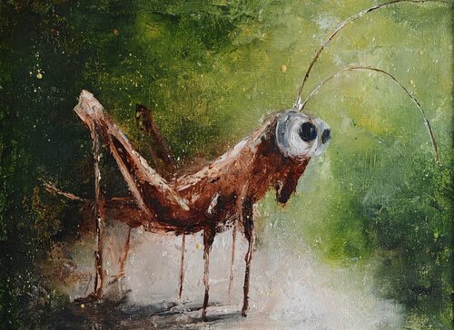 Grasshopper’s Daydream van Galina Kolomenskaya, Schilderij te koop op Singulart