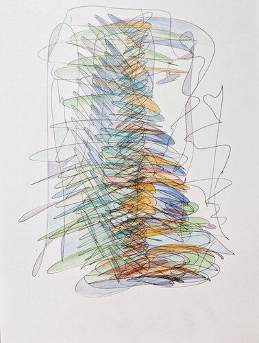 Rhythms of the Evening City von Galina Kolomenskaya, Zeichnungen kaufen auf Singulart