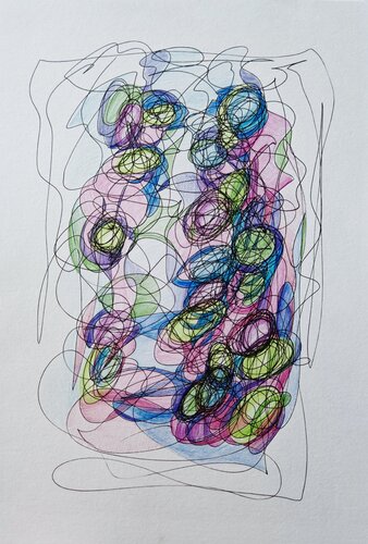 Blooming lilacs von Galina Kolomenskaya, Zeichnungen kaufen auf Singulart