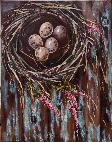 Quail’s Nest von Galina Kolomenskaya, Malerei kaufen auf Singulart