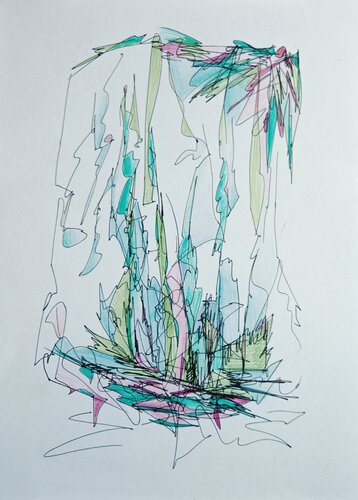 Spring Rain von Galina Kolomenskaya, Zeichnungen kaufen auf Singulart