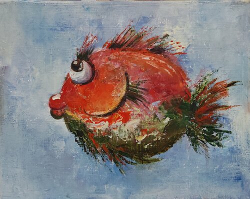 Watermelon Fashionista by Galina Kolomenskaya, Painting for Sale on Singulart