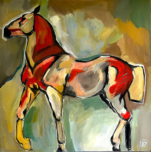 Trot Rouge de LAURE SAIGNE, Pintura a la venta en Singulart