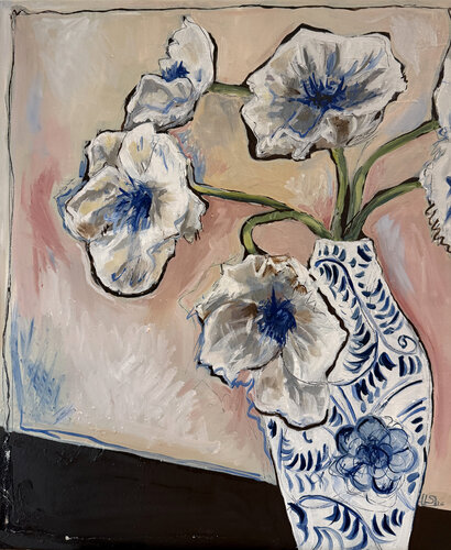 Douces Anémones di LAURE SAIGNE, Pittura in vendita su Singulart