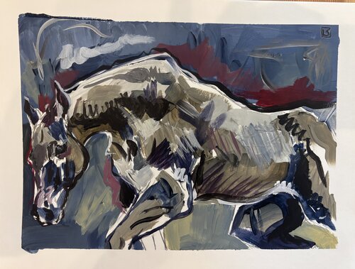 ÉTUDE FERVEUR #2 van LAURE SAIGNE, Schilderij te koop op Singulart