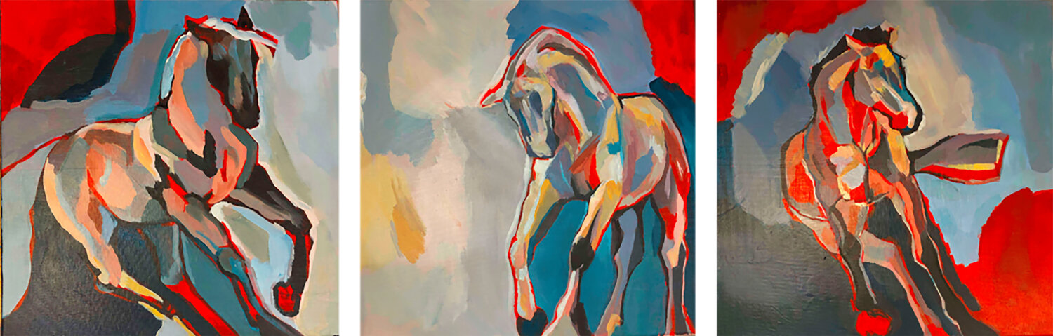 Triptyque equilibre LAURE SAIGNE