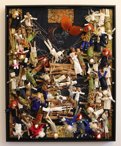 " Zivilization " von Anne Corbalán, Textil kaufen auf Singulart