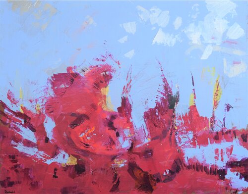 Sans titre 2014-6 di Barbara Wykrota, Pittura in vendita su Singulart