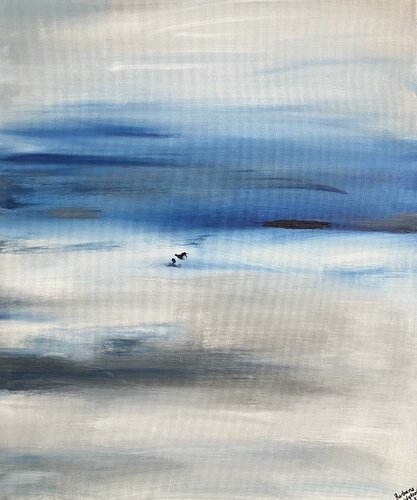 Paysage 2 von Barbara Wykrota, Malerei kaufen auf Singulart