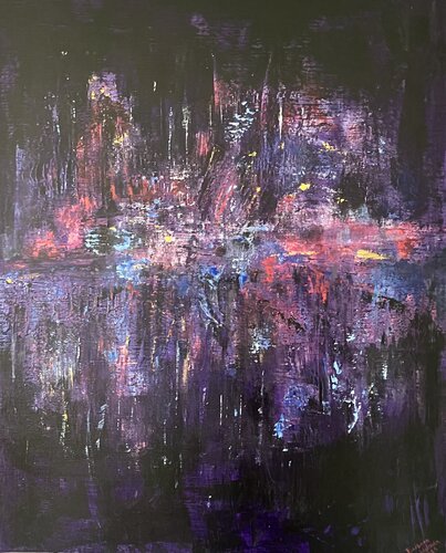 Lights von Barbara Wykrota, Malerei kaufen auf Singulart