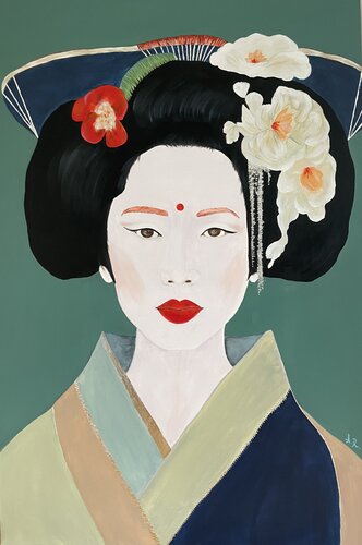 Geisha de Ajten Ramadani, Pintura a la venta en Singulart