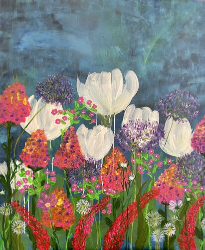 Wild Flowers de Ajten Ramadani, Pintura a la venta en Singulart