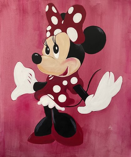 Minnie Mouse in her best dress von Ajten Ramadani, Malerei kaufen auf Singulart