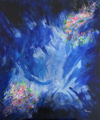Blue Infinity von Ajten Ramadani, Malerei kaufen auf Singulart