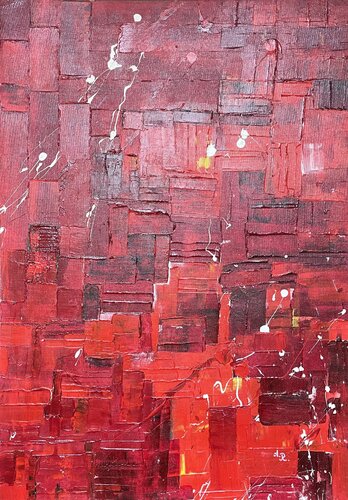 Red abstraction de Ajten Ramadani, Pintura a la venta en Singulart