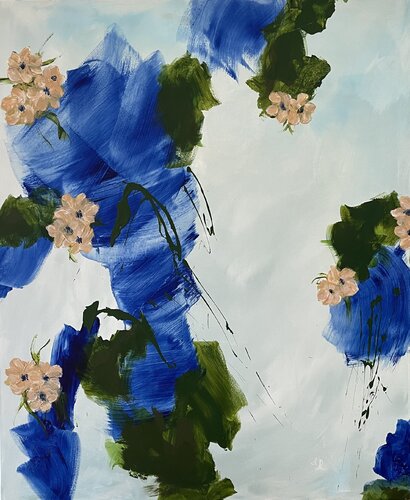The little flowers van Ajten Ramadani, Schilderij te koop op Singulart