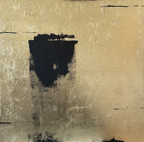 Black and Gold de Ajten Ramadani, Pintura a la venta en Singulart