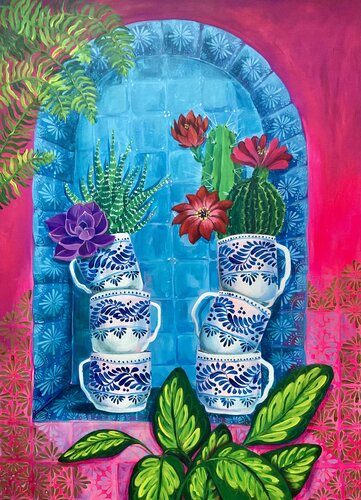 ~ Tácitas de café ~ by Ceci Loel, Painting for Sale on Singulart