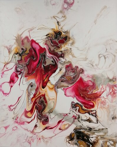 All in red van Renate Spiessberger, Schilderij te koop op Singulart