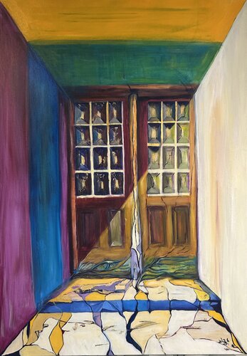 Der Moment davor par Sandra Poikane, Peinture en vente sur Singulart