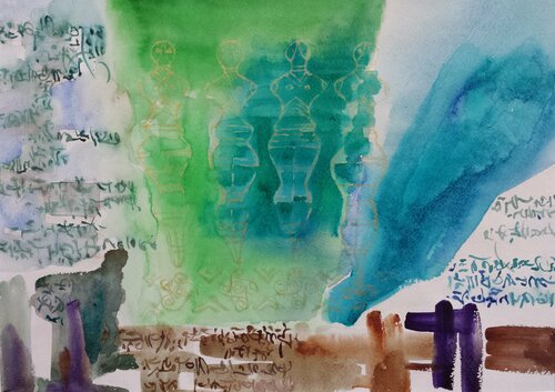 Gate of Steles IV by Florina Breazu, Work on Paper for Sale on Singulart
