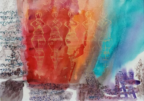 Gate of Steles V by Florina Breazu, Work on Paper for Sale on Singulart