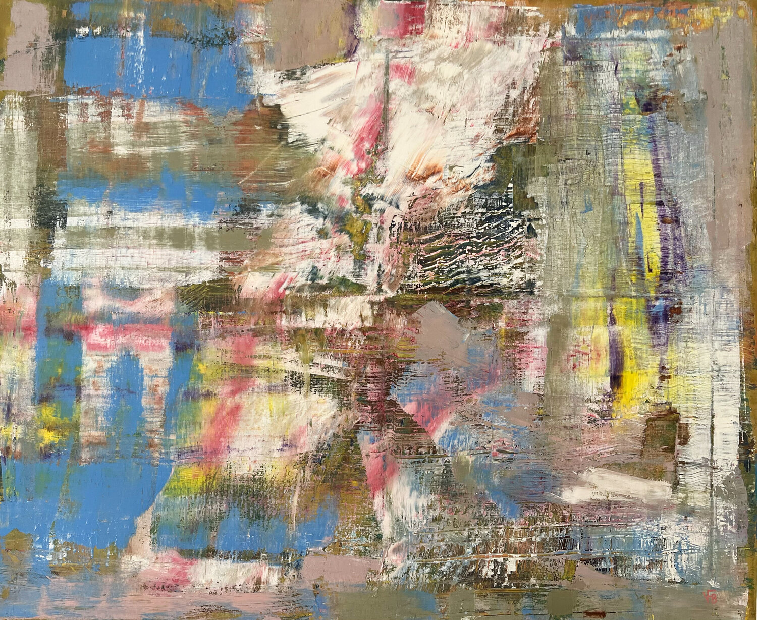 Resonance of the gesture III Florina Breazu Originalgemälde zu verkaufen